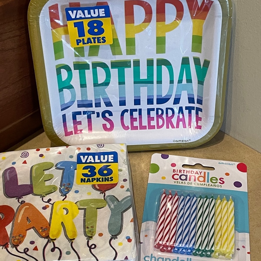 Party City Birthday Party Supplies Bundle